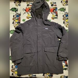 Kids' Lands' End Black Hooded Jacket